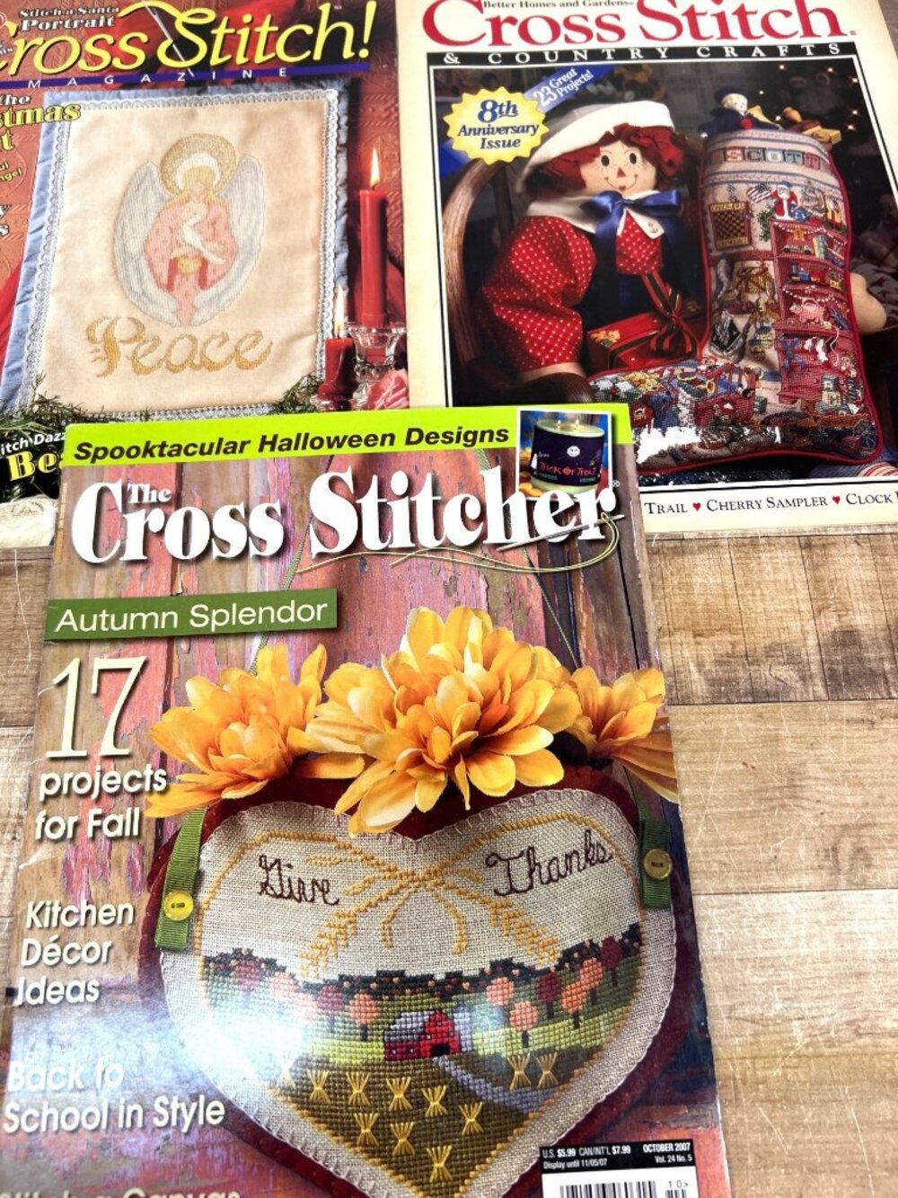 3 Halloween & Holiday Cross Stitch Pattern Collection Bundle